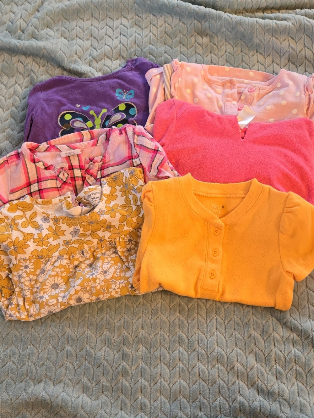 Lot Of 6 Girls' 24 Month Tops